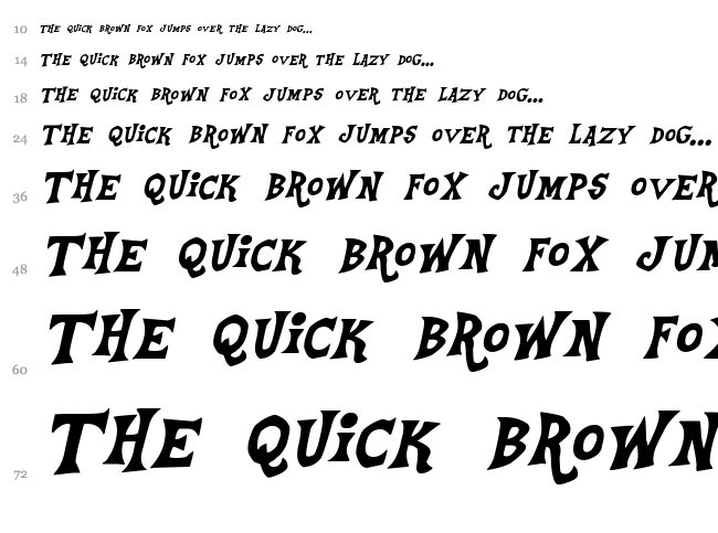 Equestria font waterfall